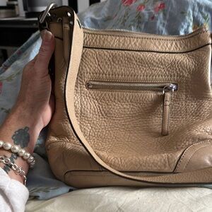 Beige Leather Women's Bag